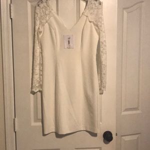 Long sleeve white dress